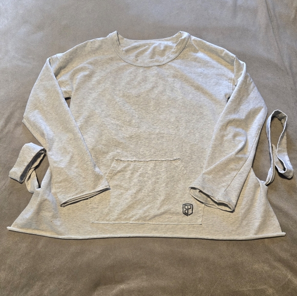 Born Primitive Tops - Born Primitive Tie Back Cut Out Workout Long Sleeve Shirt